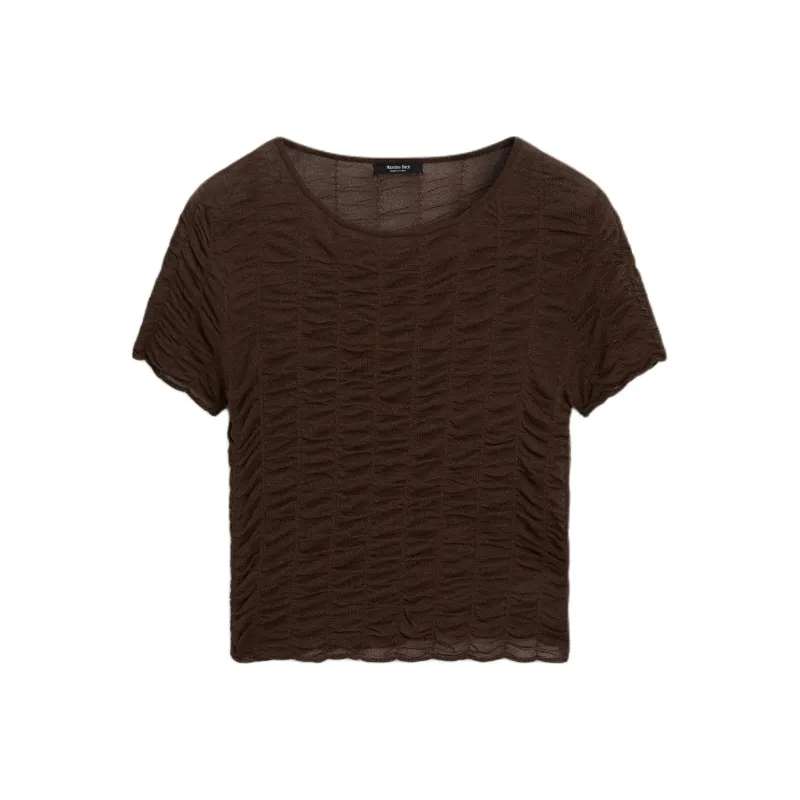 Massimo Dutti T Shirt Women's Brown-0