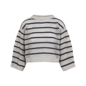Brunello Cucinelli Striped Knit Jumper