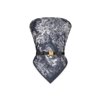 DIOR Quarterly New Products SS22 Strapless Top Women's Blue