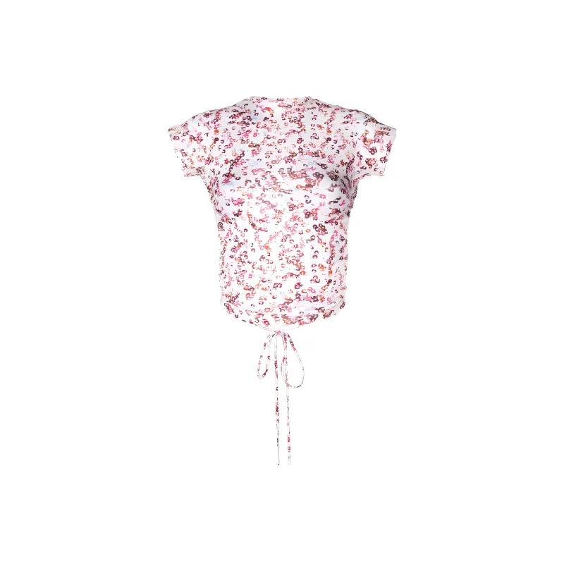 ISABEL MARANT ETOILE Cut Out Short Sleeved Top-0
