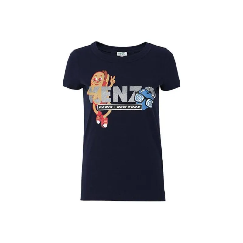 KENZO Regular T-Shirt Women's Dark Blue-0