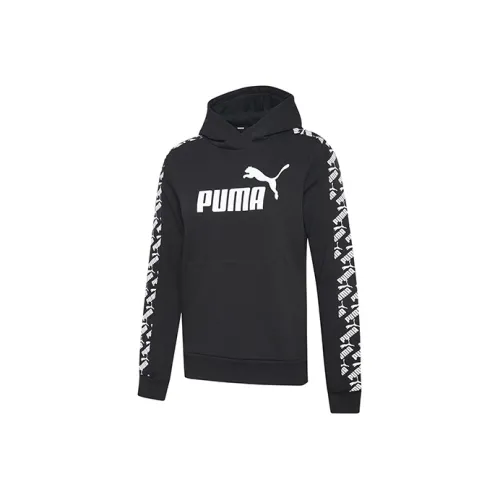 PUMA Amplified Cropped Sweatshirts Women's Black