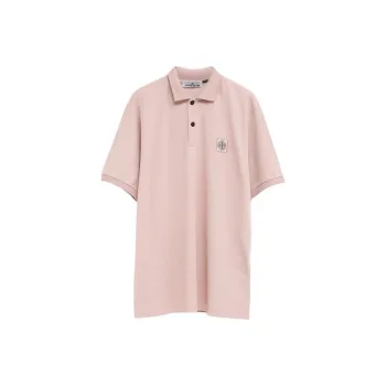 STONE ISLAND Piqué Cotton Polo Shirt