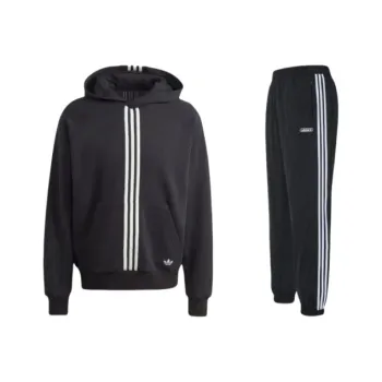 Adidas Originals Clover Series Winter Hacked Hoodie Sweatshirt Set Men's Black