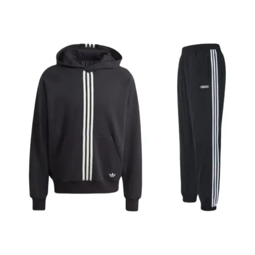 Adidas Originals Clover Series Winter Hacked Hoodie Sweatshirt Set Men's Black