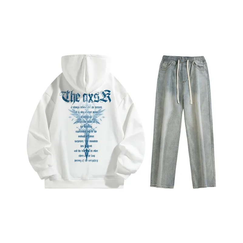 A.X.S.K Sweatshirt Sets Unisex-119