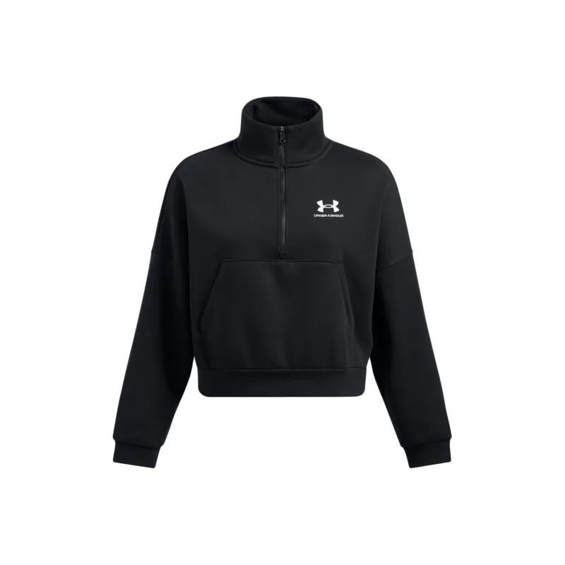 Under Armour Icon Fleece Oversized ½ Zip Sweatshirt Women's Black-0