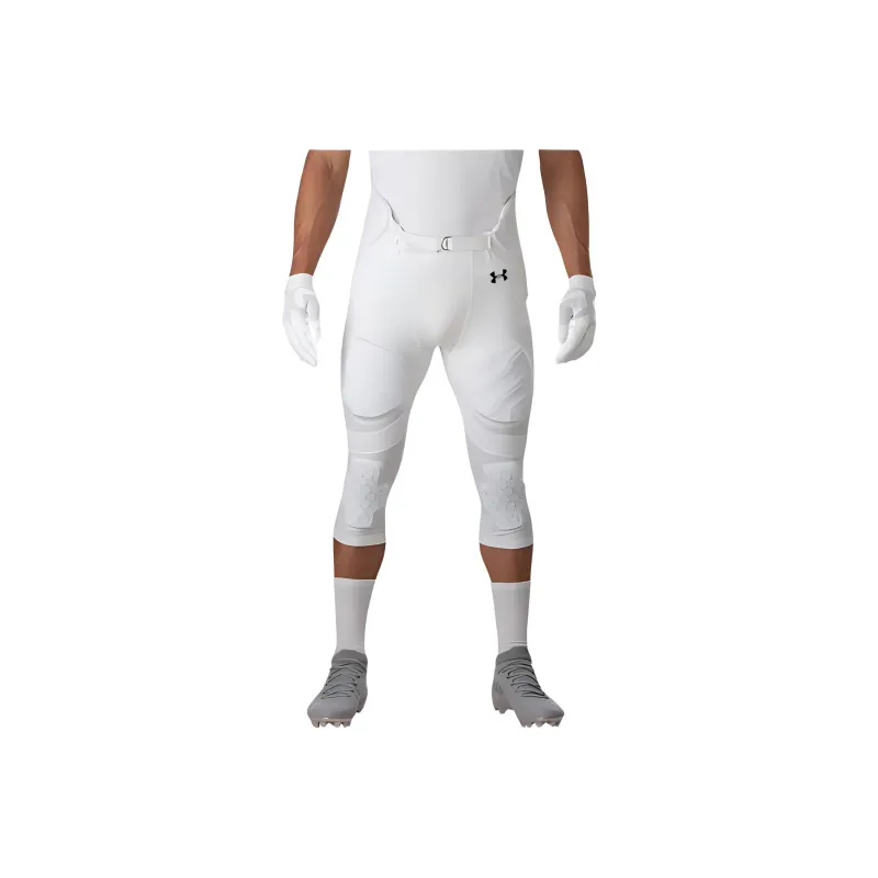 Under Armour Gameday Football Pants Soccer Bottoms Men's White-0