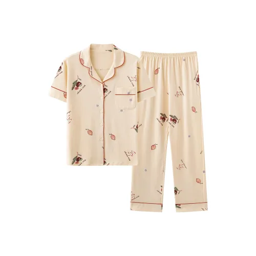 MADALLO Pajama Set Women's Yellow