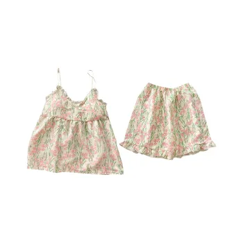 Maultiay Pajama Set Women's Apricot