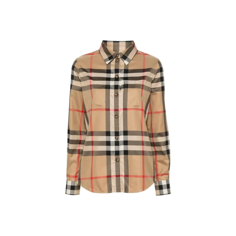 Burberry Vintage Check Pattern Buttoned Shirt-0