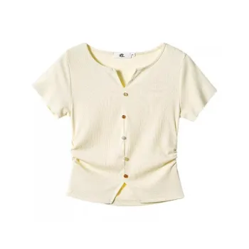 SONDR Set in Sleeve T Shirt Women's Apricot