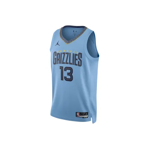 Jordan Jaren Jackson Jr Swingman Basketball Jerseys Unisex Light Blue