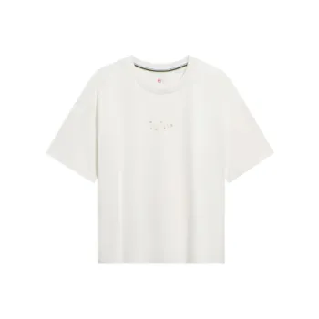 LiNing Short Sleeved T Shirts Women's Ivory