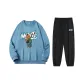 Haze Blue Top+Black Pants