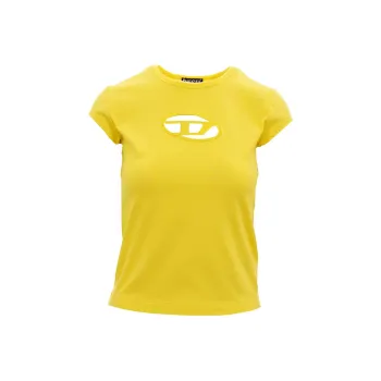 DIESEL SS23 Regular T Shirt Women's Canary Yellow