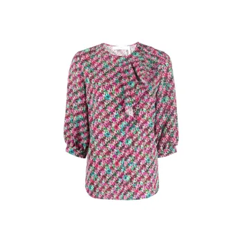 See By Chloe Flouncy Floral Print Top