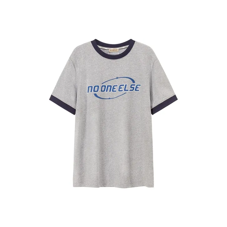 NO ONE ELSE Drop Shoulder Sleeve T Shirt Unisex-4