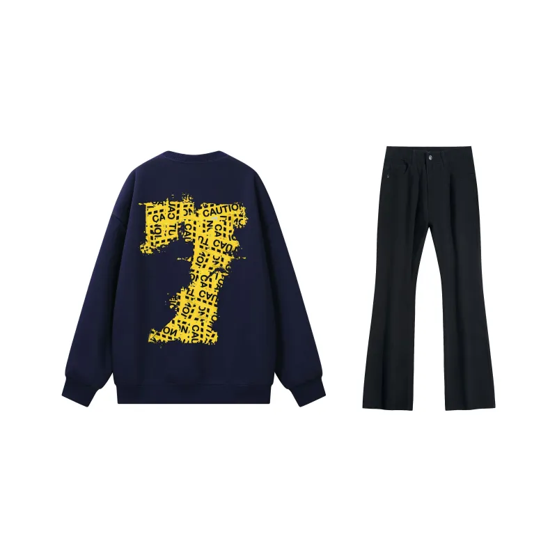 SUNSETMONENT Sweatshirt Set Unisex-7