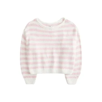 Hollister Sweater Women's Pink Stripes