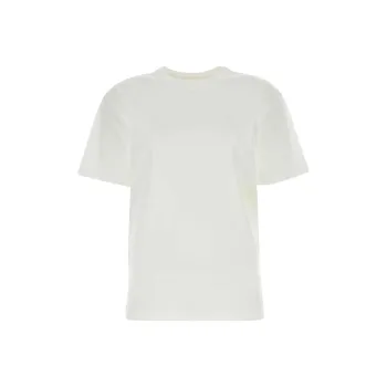 Alexander Wang Essential Jersey Puff Logo Short Sleeve Tee White