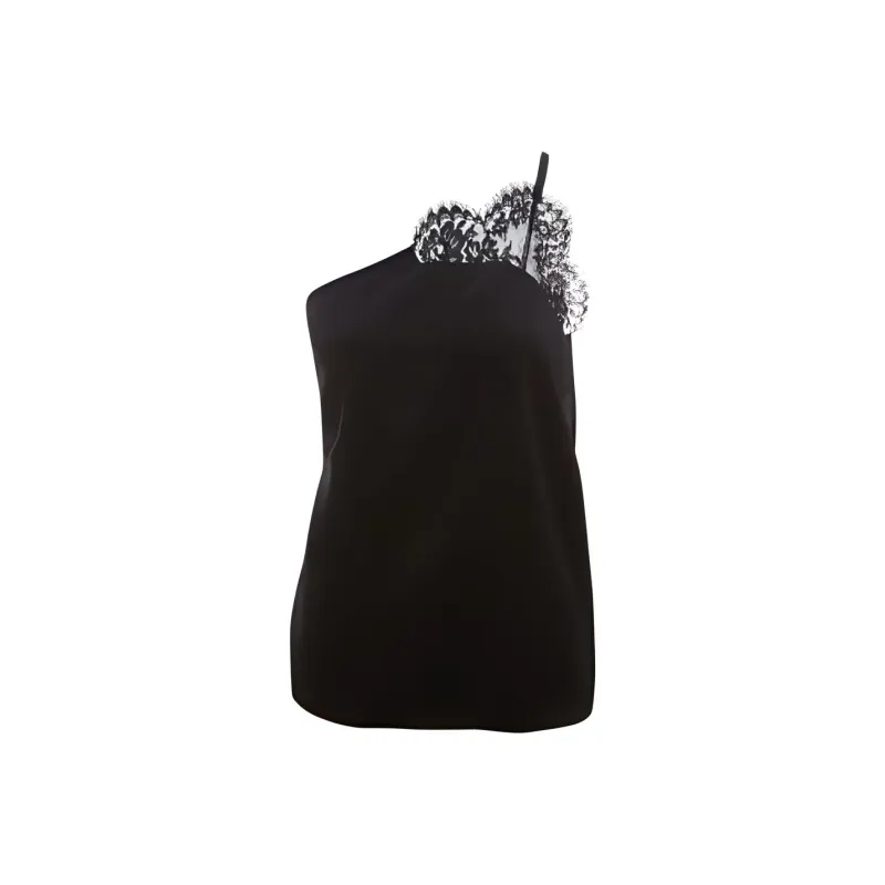 JW Anderson One-Shoulder Lace Trimmed Top-0