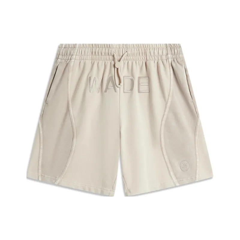 LiNing Casual Shorts Men's Dusty Gray Washed-0