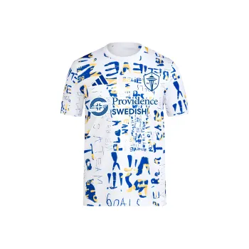 Adidas Free Shipping With AdiClub Seattle Sounders Fc Mls Kick Childhood Cancer Pre Match Jersey