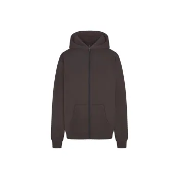 SKIMS SS24 Summer Collection FRENCH TERRY OVERSIZED ZIP UP HOODIE Sweatshirt Women's Iron/Steel