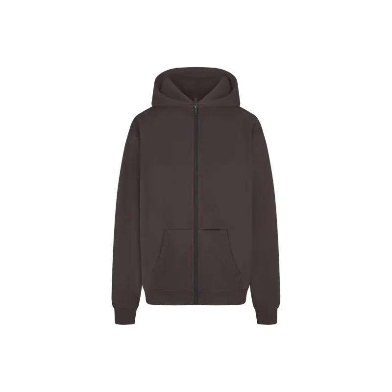 SKIMS SS24 Summer Collection FRENCH TERRY OVERSIZED ZIP UP HOODIE Sweatshirt Women's Iron/Steel-0