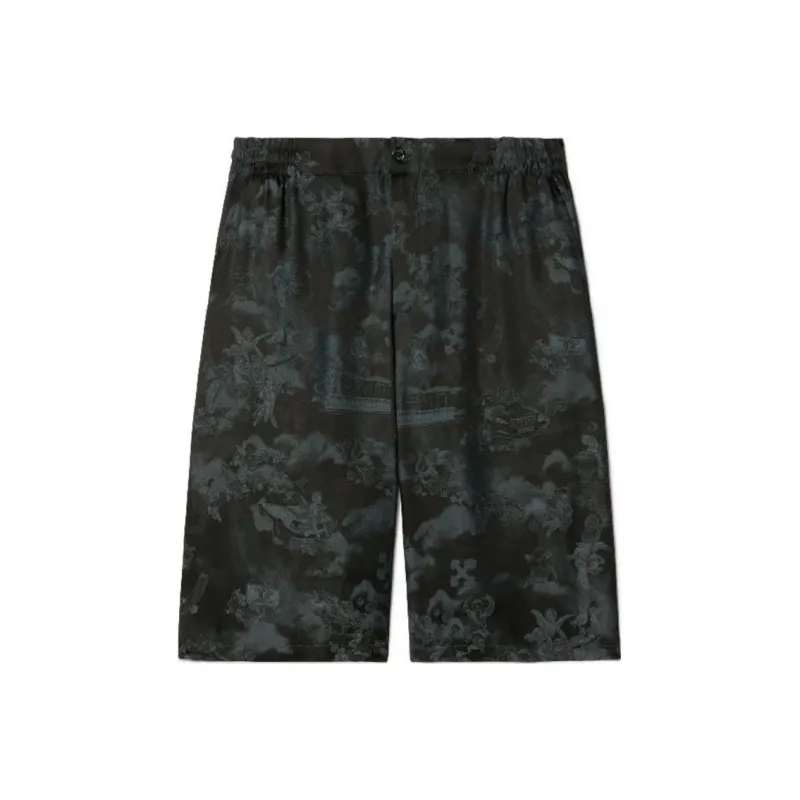 OFF WHITE Jacquard Fresco Bowling Shorts-0