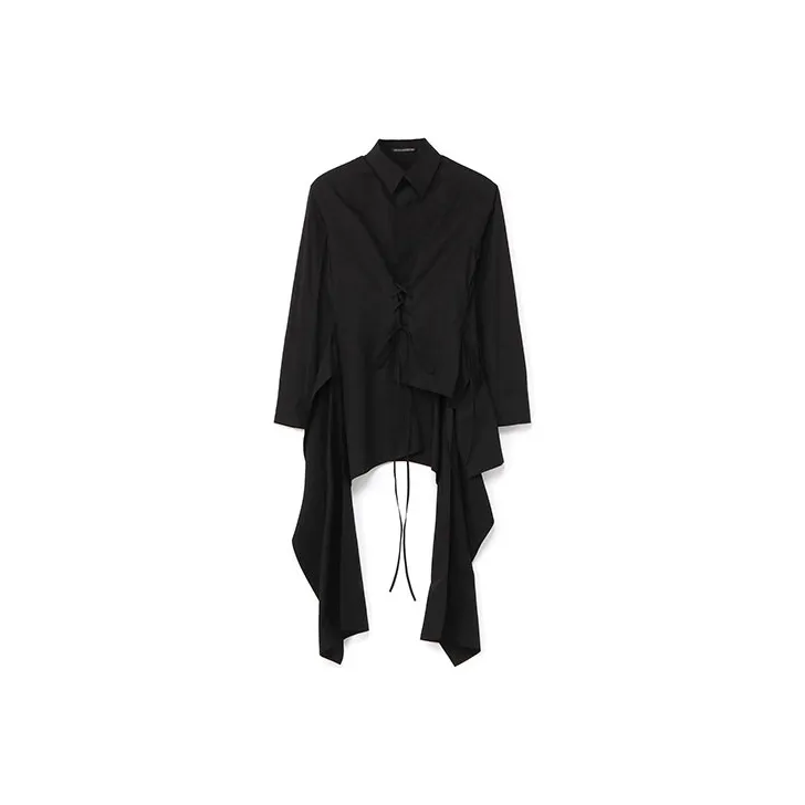 Yohji Yamamoto Asymmetric-Designed Long-Sleeved Blazer-0