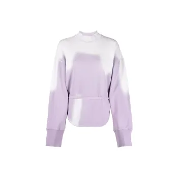 The Attico Tie Dyed Tie Waist Sweatshirt