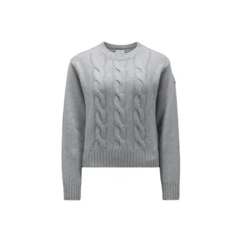 Moncler Cableknit Crewneck Sweater