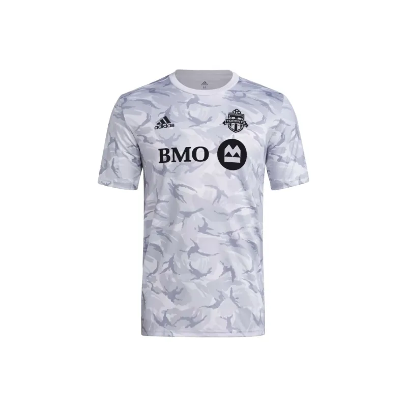 Adidas Toronto FC TORONTO FC CAMO PRE-MATCH JERSEY Soccer Jerseys Men's White-0