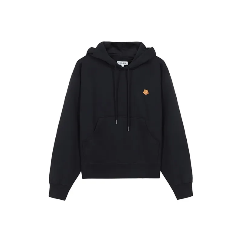KENZO Tiger Crest Embroidered Drawstring Hoodie-0