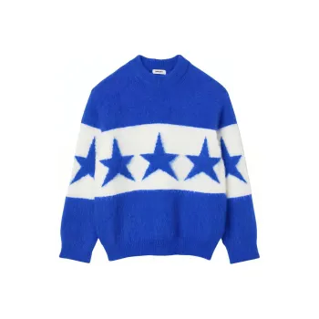 Sandro Stellar Crew-neck Intarsia-knit Jumper
