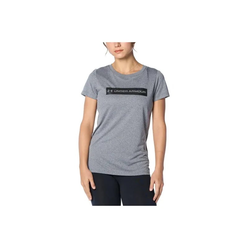 Under Armour T Shirt Women's Gray Black-0