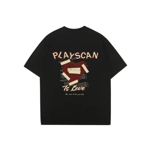 PLAY SCAN Drop Shoulder Sleeve T-Shirt Unisex