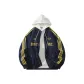 Navy Blue Coat+White Sweatshirt Set