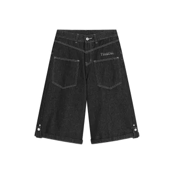 TBSM Denim Shorts Unisex Black