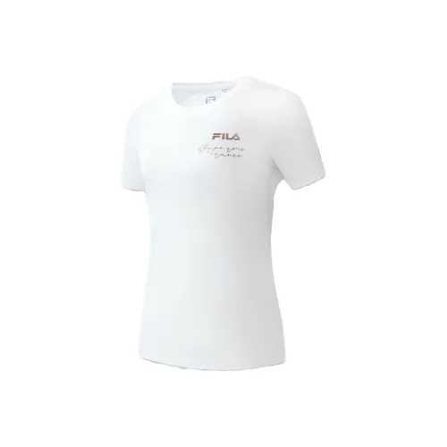 FILA Latte Girl 3.0 Set in Sleeve T Shirt Women's Jade White