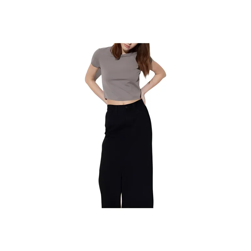 UNIQLO T Shirt Women's Khaki Brown-0