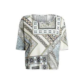 ETRO Abstract Printed Crewneck T Shirt