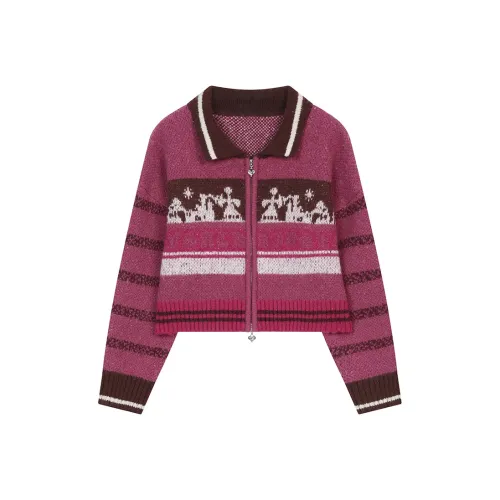 ELF SACK Sweater Women's Multicolor Berry Pink