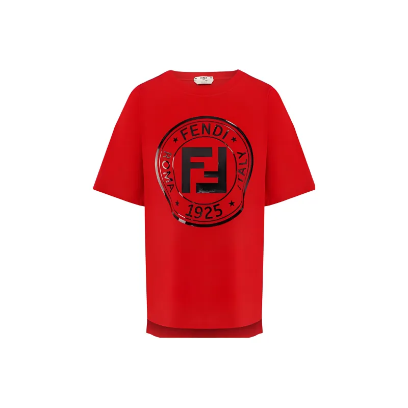 FENDI T Shirts Women's Red-0
