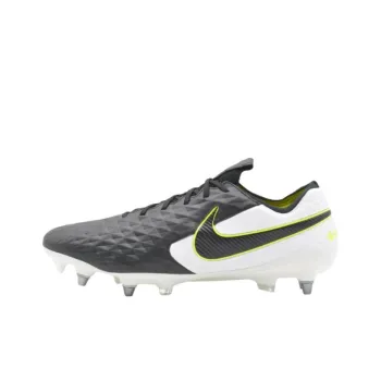 Nike Tiempo Legend 8 Elite Anti Slip Wear Resistant Soccer Shoes Men's White Black