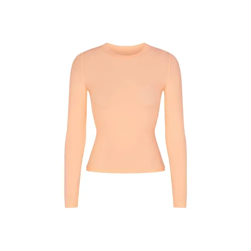 SKIMS FITS EVERYBODY LONG SLEEVE T-SHIRT T-Shirt Women's Faded Nectar