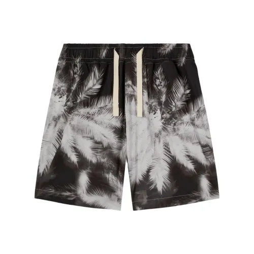 PALM ANGELS Blueprint Palms Drawstring Track Shorts