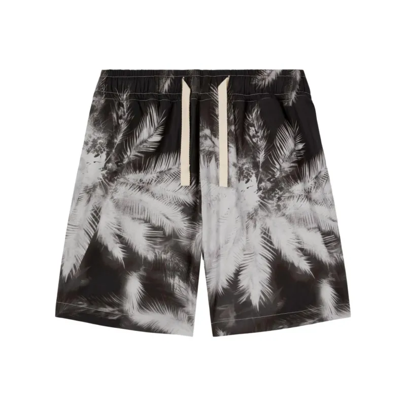 PALM ANGELS Blueprint Palms Drawstring Track Shorts-0